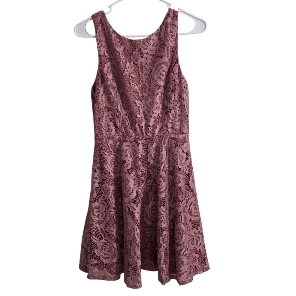 Speechless Pink Blush Sleeveless Lined Fit And Flare Dress Size Large